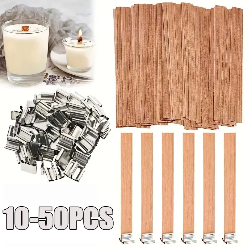 Wood Wick Crackle - Mèches de bougies en bois avec