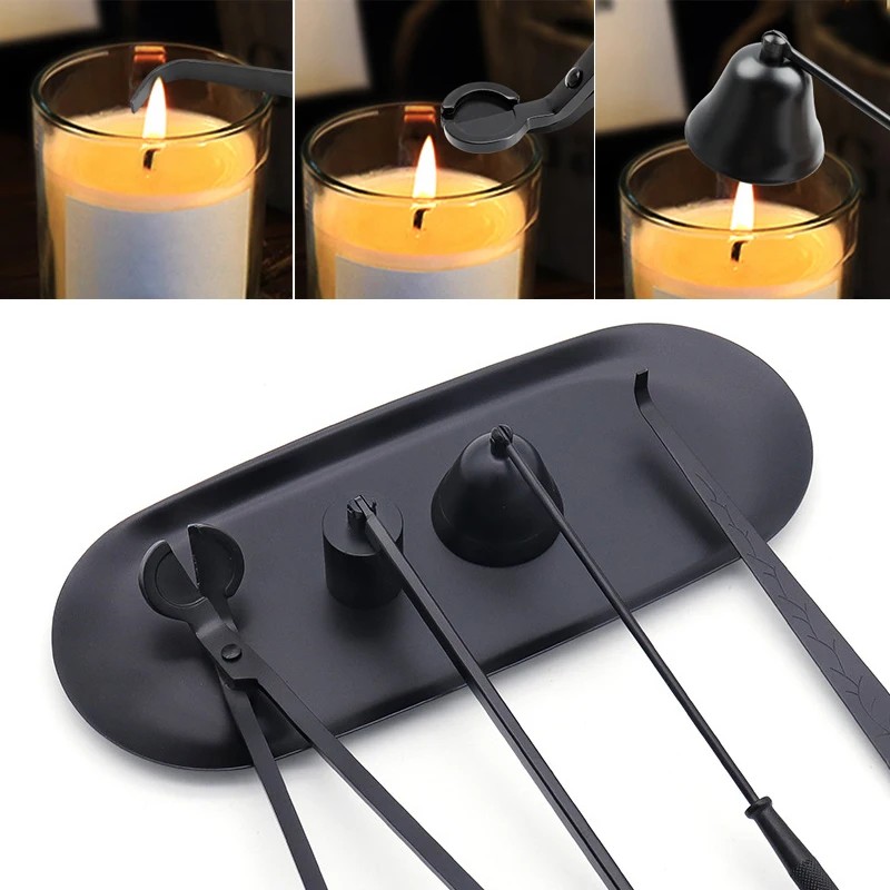 Candle Warning Label - 2026 3/5 Styles extincteurs de bougies