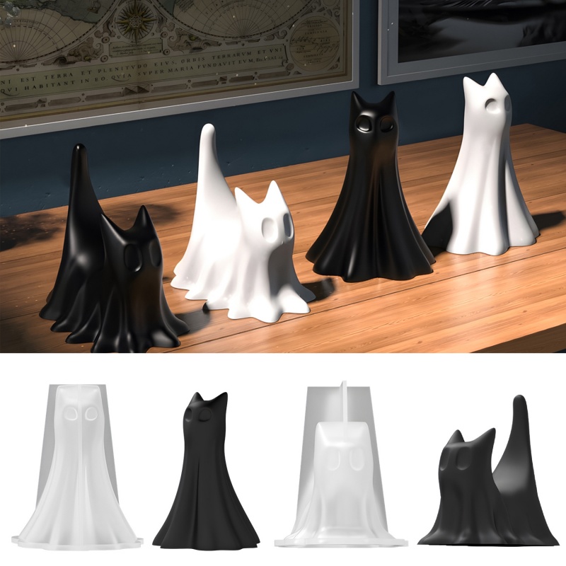 Candle Making Equipment - Moule en plâtre et Silicone, chat