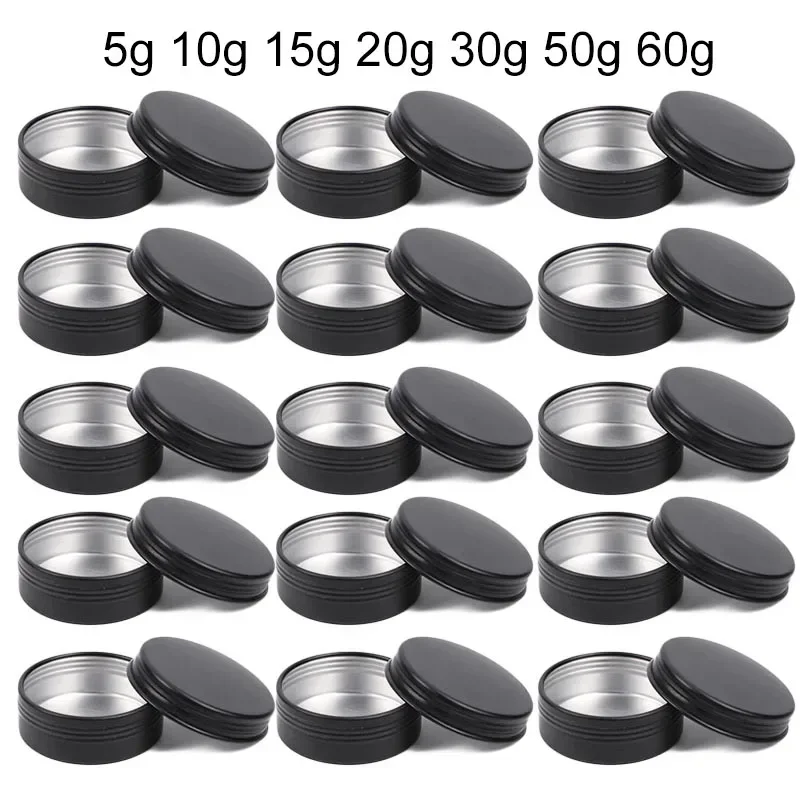 Tin Container Lid - Bocaux AfricCandle Noirs avec Couvercle en