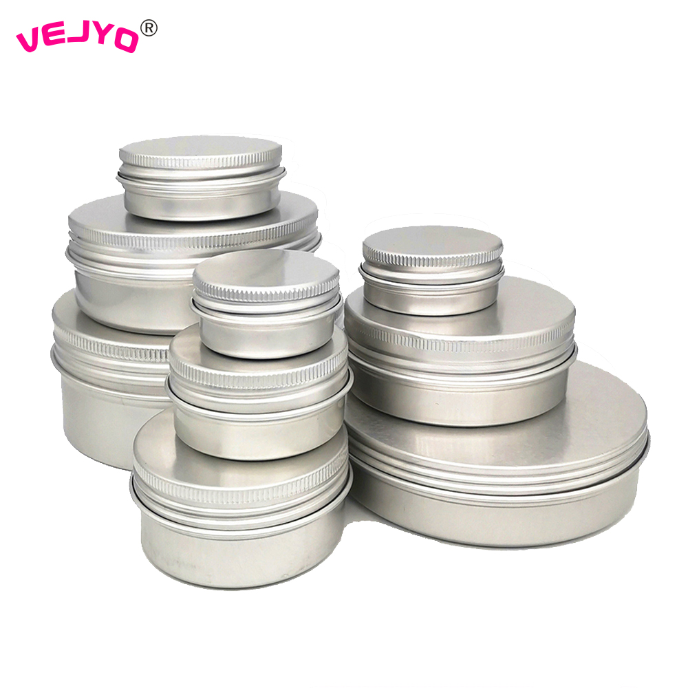 Tin Container Lid - Pot de bougie en aluminium vide