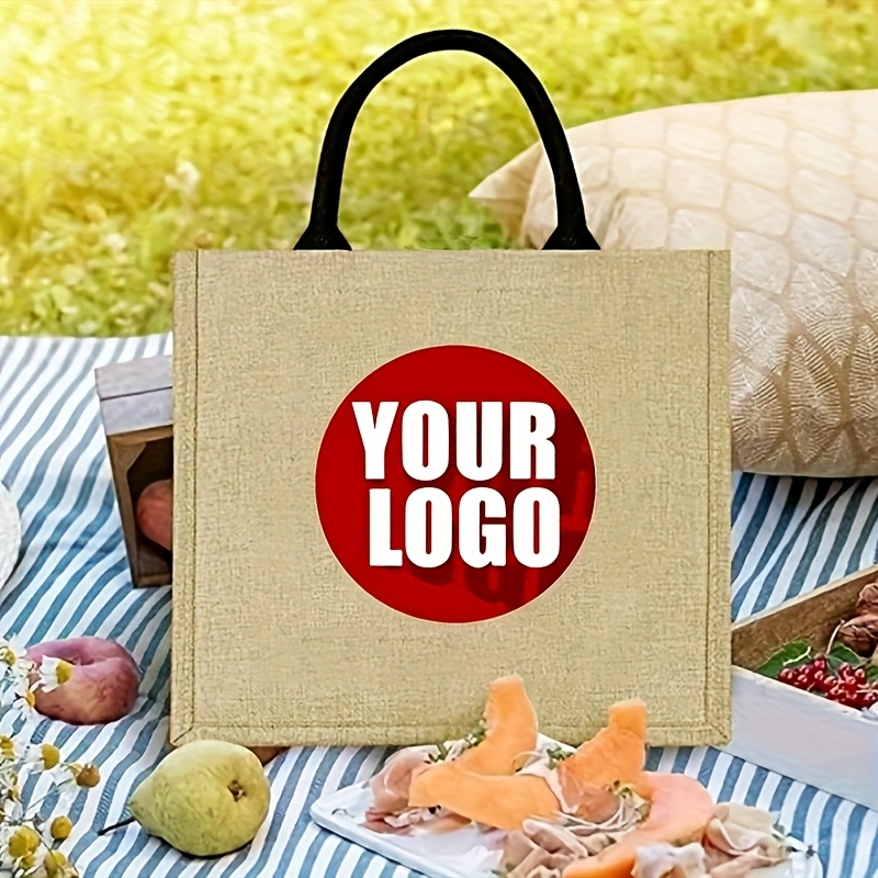Jute Bag Packaging - Sac fourre-tout en jute personnalisé, grand