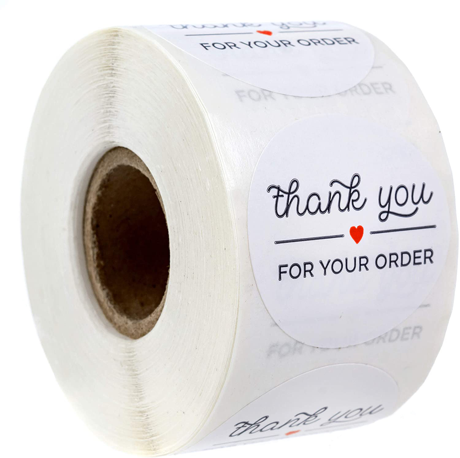 Candle Warning Label - Autocollant blanc merci pour votre achat,