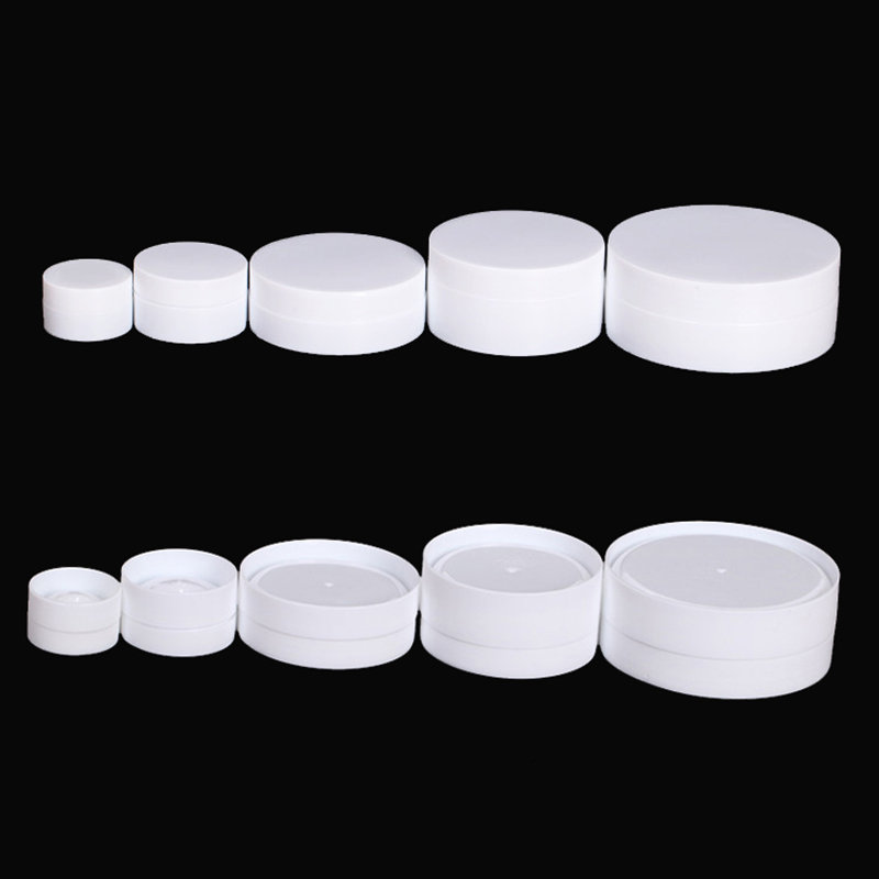 Tin Container Lid - Récipient en plastique blanc pour cosmétiques,