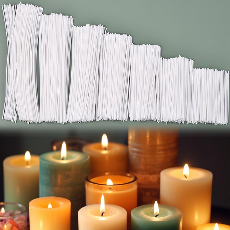Soy Wax Pillar Blend - Ensemble de mèches de bougie en