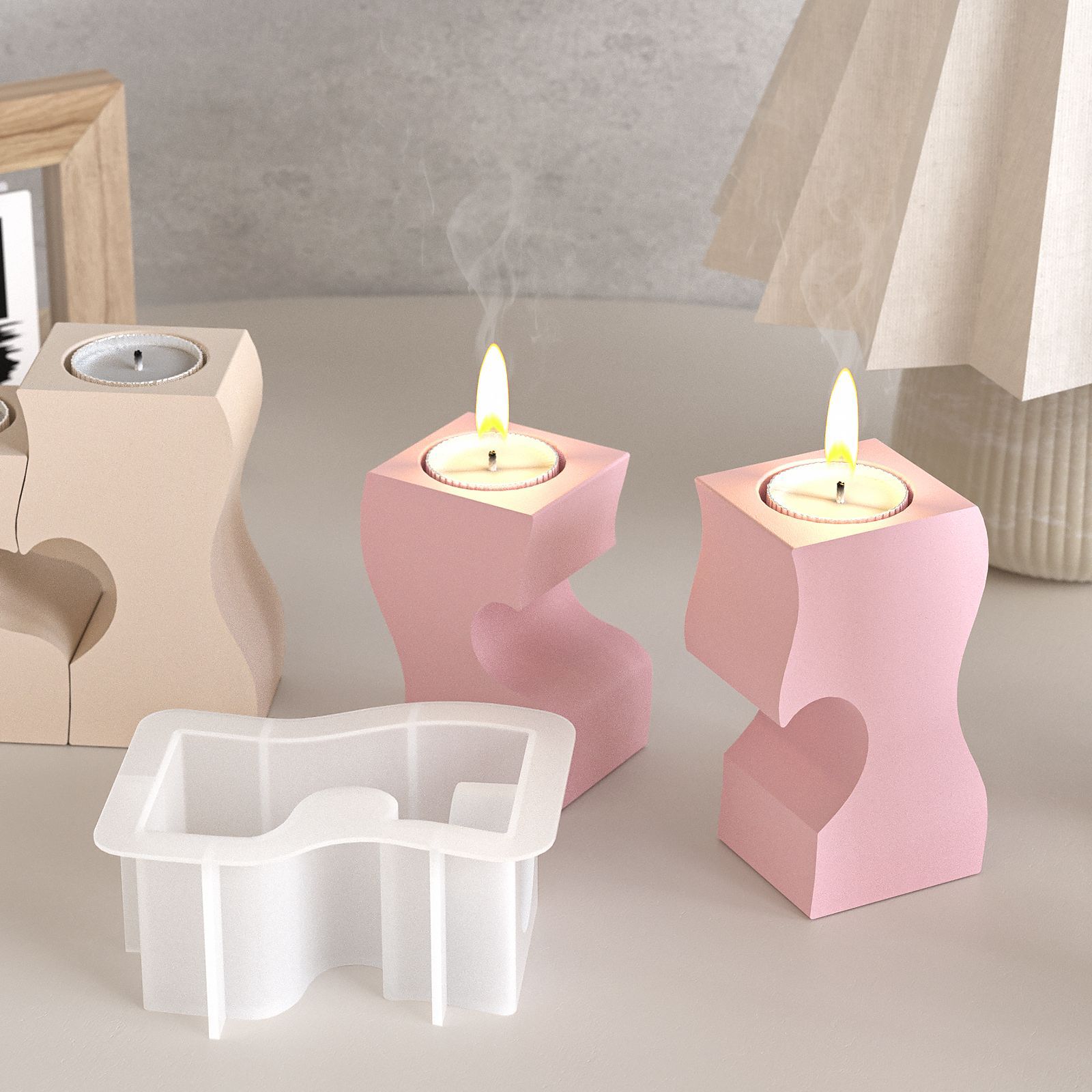 S coeur chandelier Silicone mo - Candle Making Equipment avis et prix