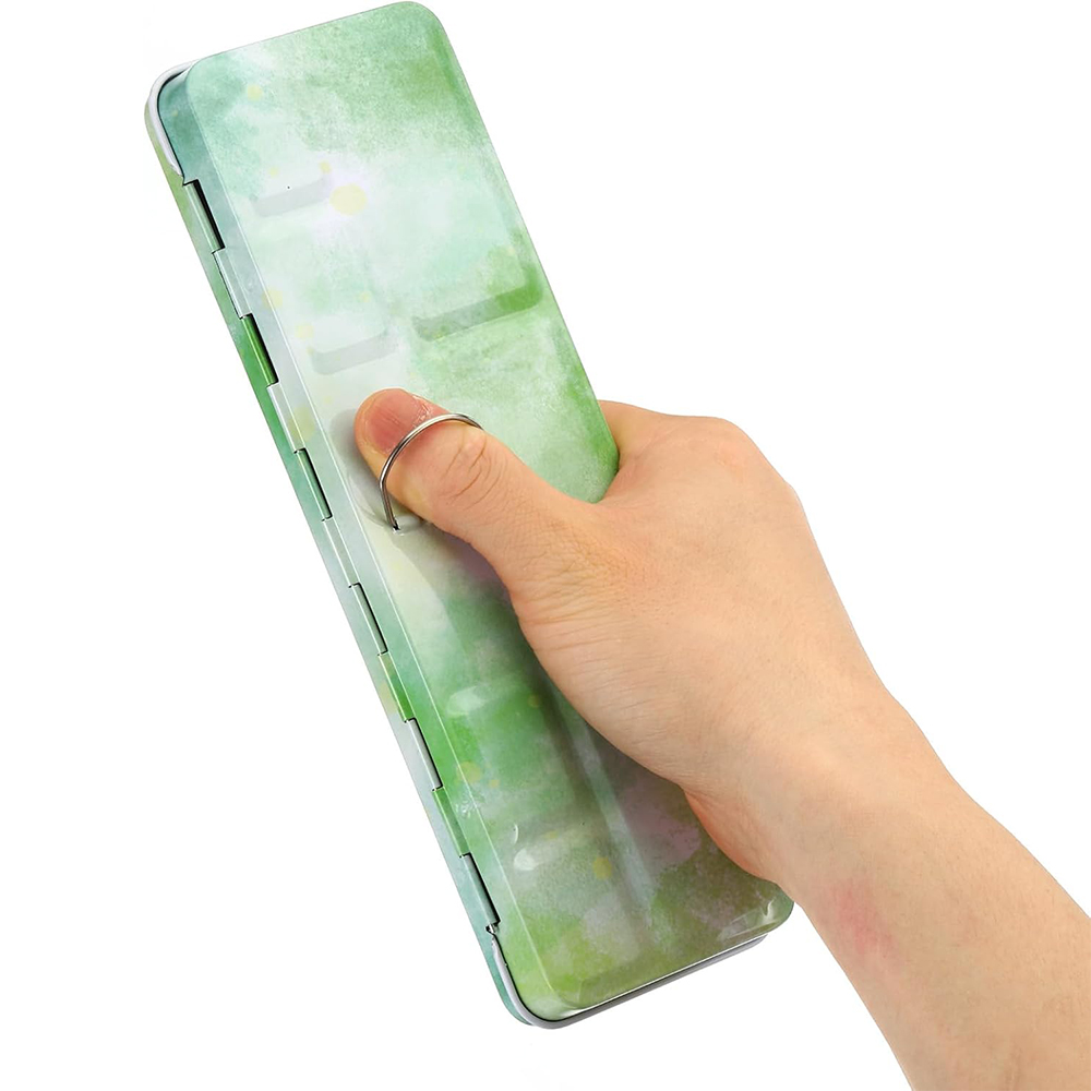 Palette d'aquarelle vide, boît - Tin Container Lid avis et prix