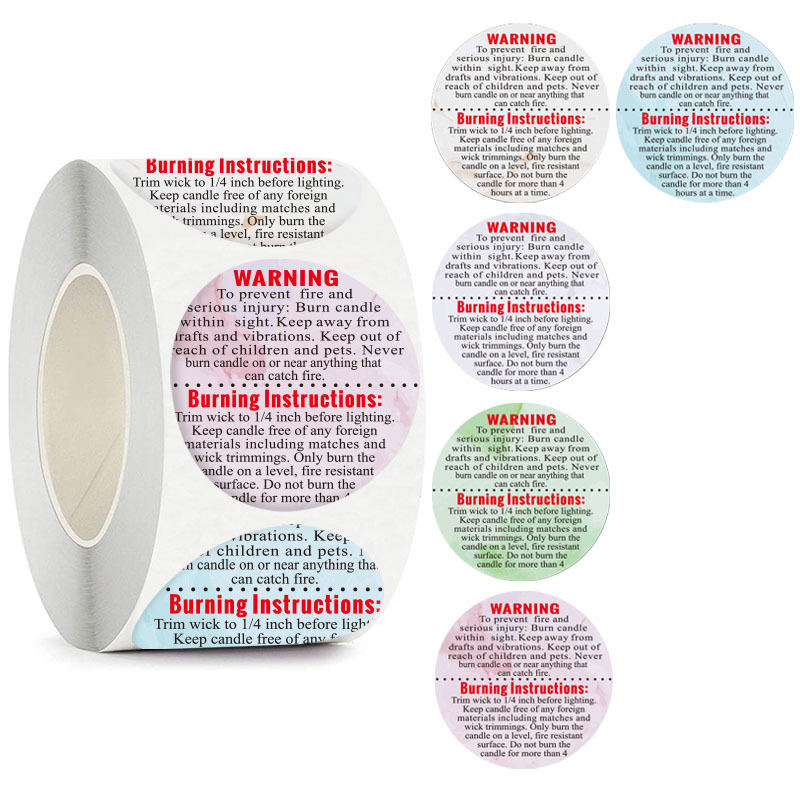 Étiquettes d'avertissement pou - Candle Warning Label avis et prix