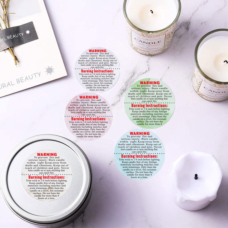 Étiquettes d'avertissement pou - Candle Warning Label avis et prix