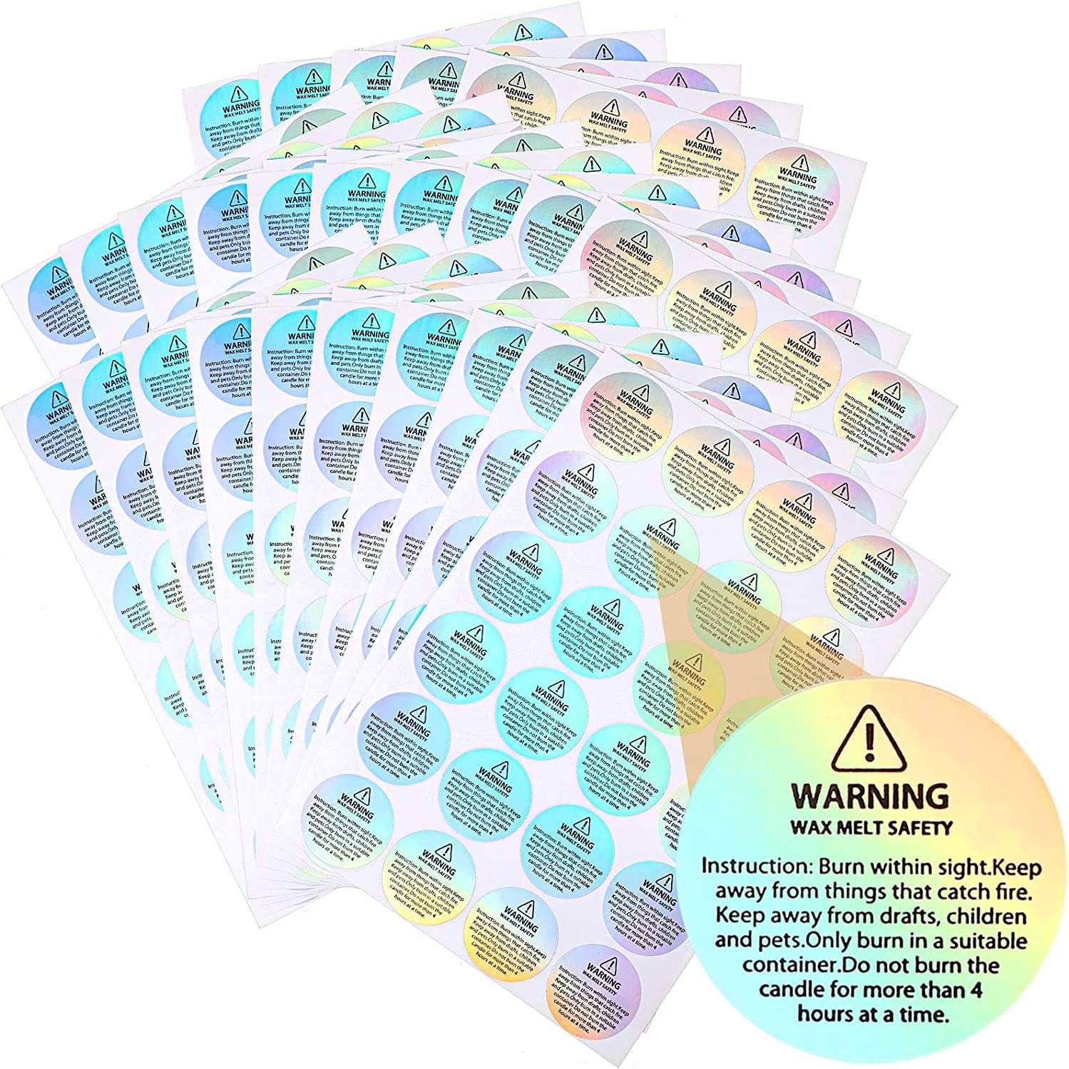 Étiquettes holographiques de s - Candle Warning Label avis et prix