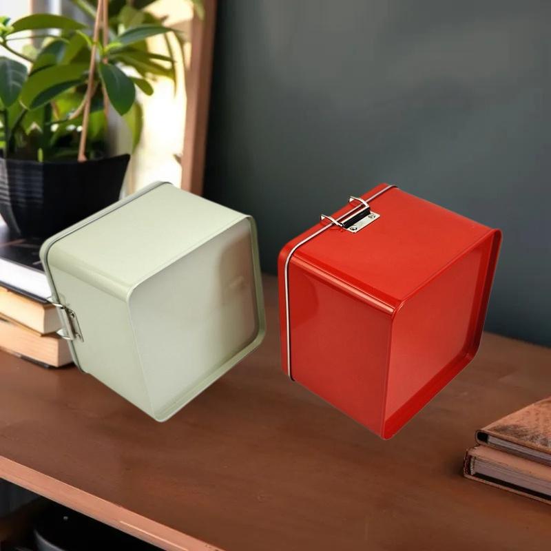 Boîte carrée de boîtes à biscu - Tin Container Lid avis et prix