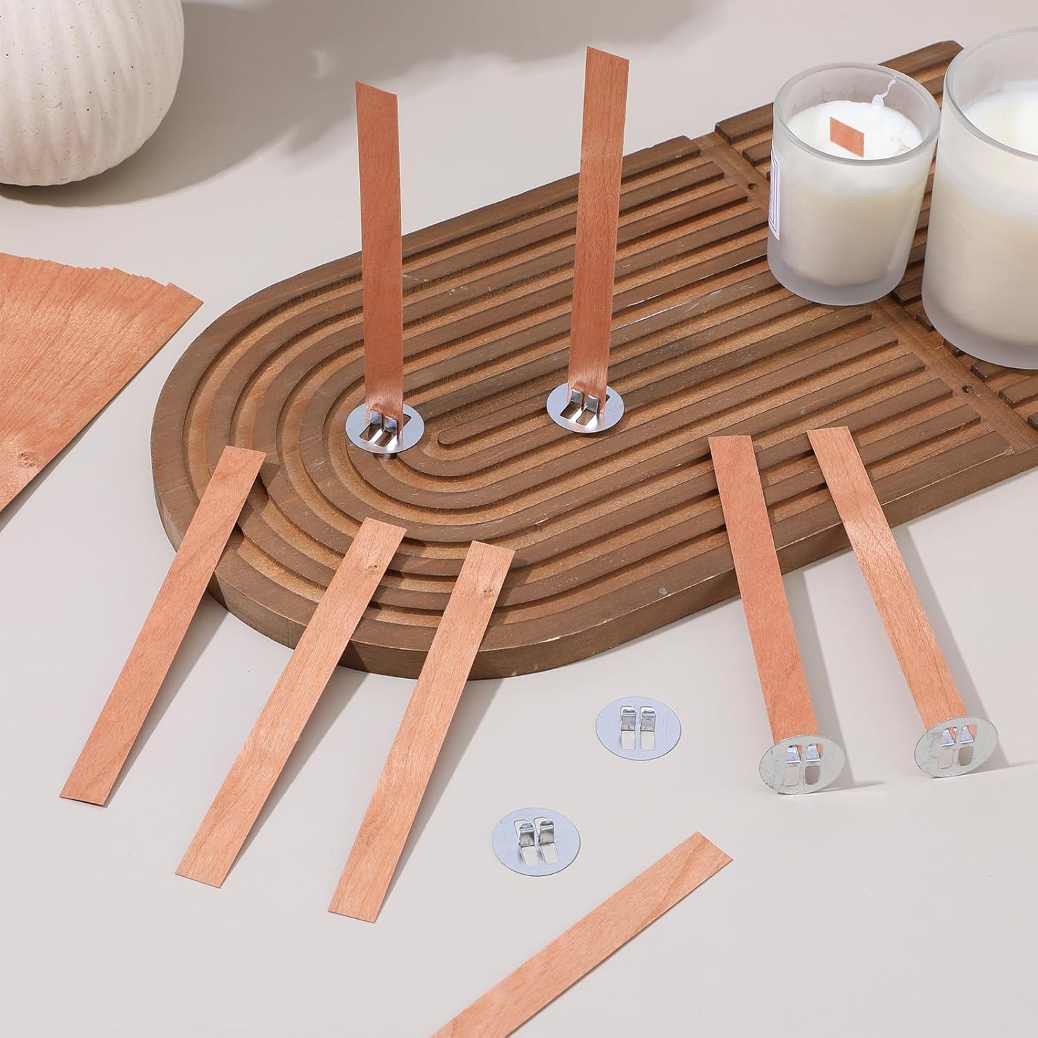 60 mèches en bois pour la fabr - Soy Wax Pillar Blend avis et prix