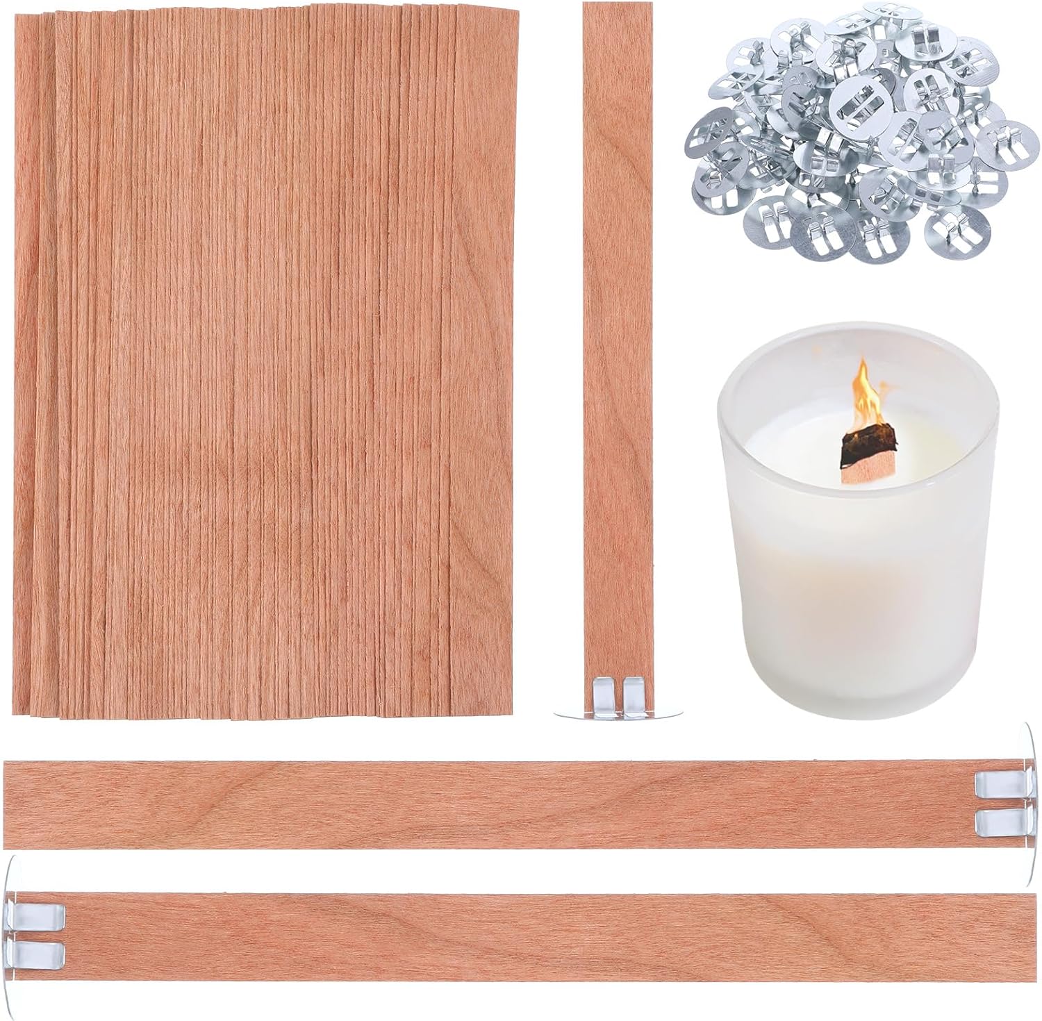 60 mèches en bois pour la fabr - Soy Wax Pillar Blend avis et prix