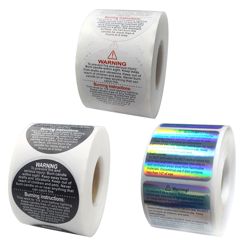 Autocollants d'avertissement d - Candle Warning Label avis et prix