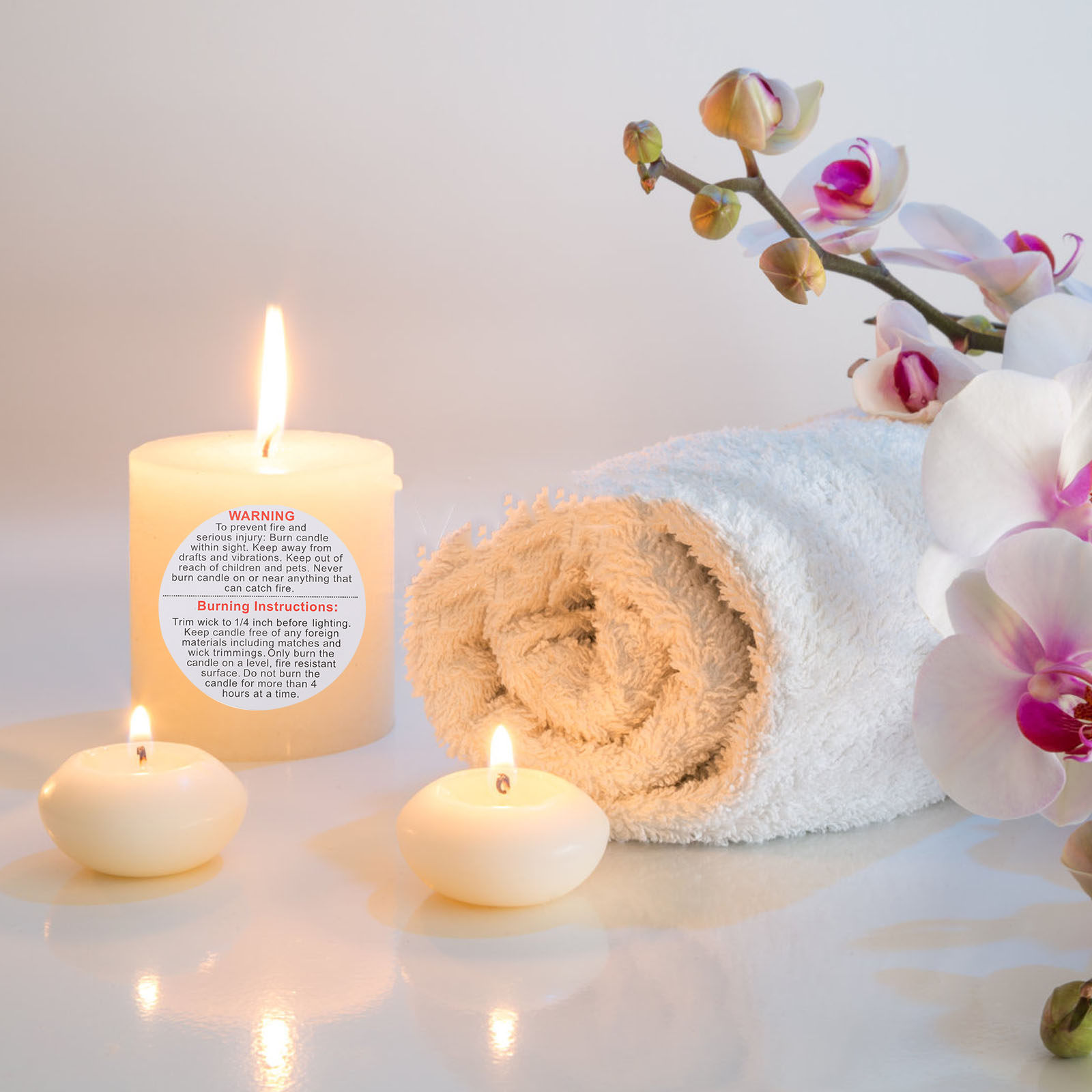 Étiquettes d'avertissement ron - Candle Warning Label avis et prix