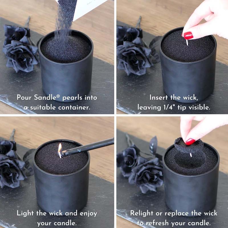 Sable noir pour bougies avec m - Candle Making Equipment avis et prix