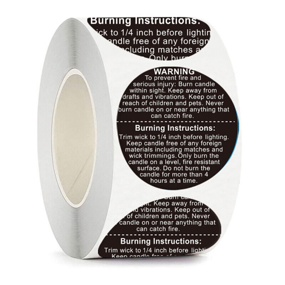 Étiquettes autocollantes pour  - Candle Warning Label avis et prix