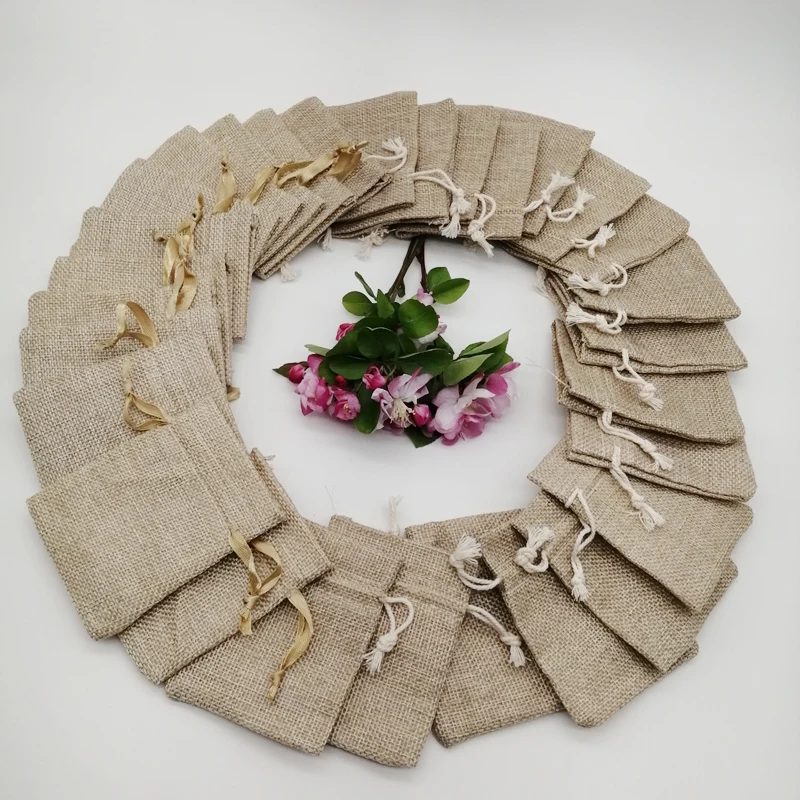 200 pièces ruban de soie coton - Jute Bag Packaging avis et prix