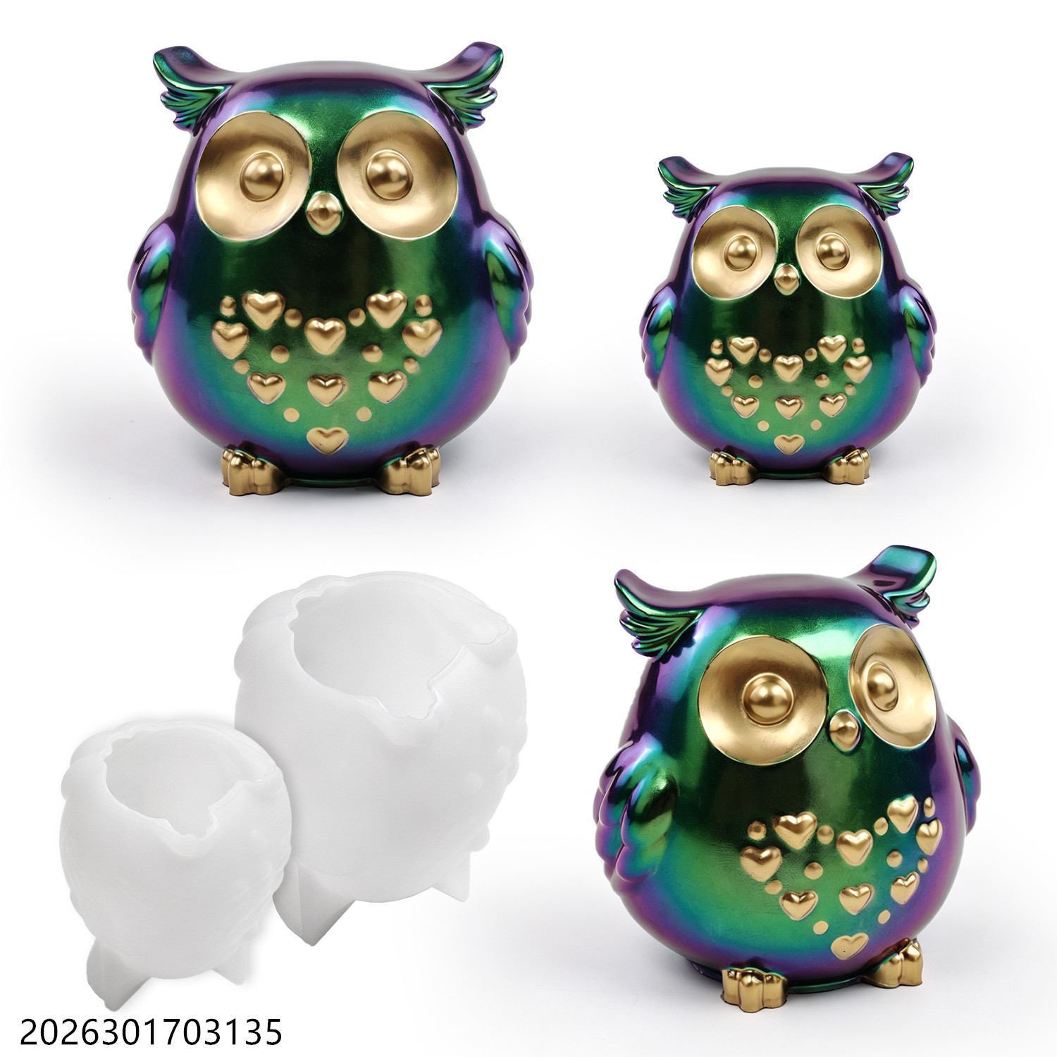 Moule en silicone Hibou 3D en  - Candle Making Equipment avis et prix