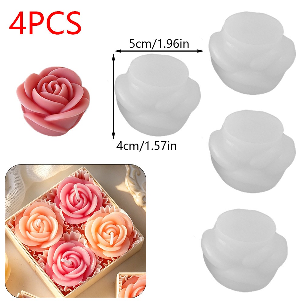 4 pièces/ensemble Moule en sil - Candle Making Date avis et prix