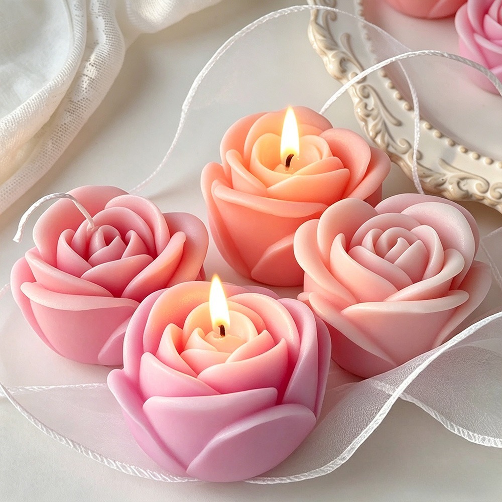 4 pièces/ensemble Moule en sil - Candle Making Date avis et prix