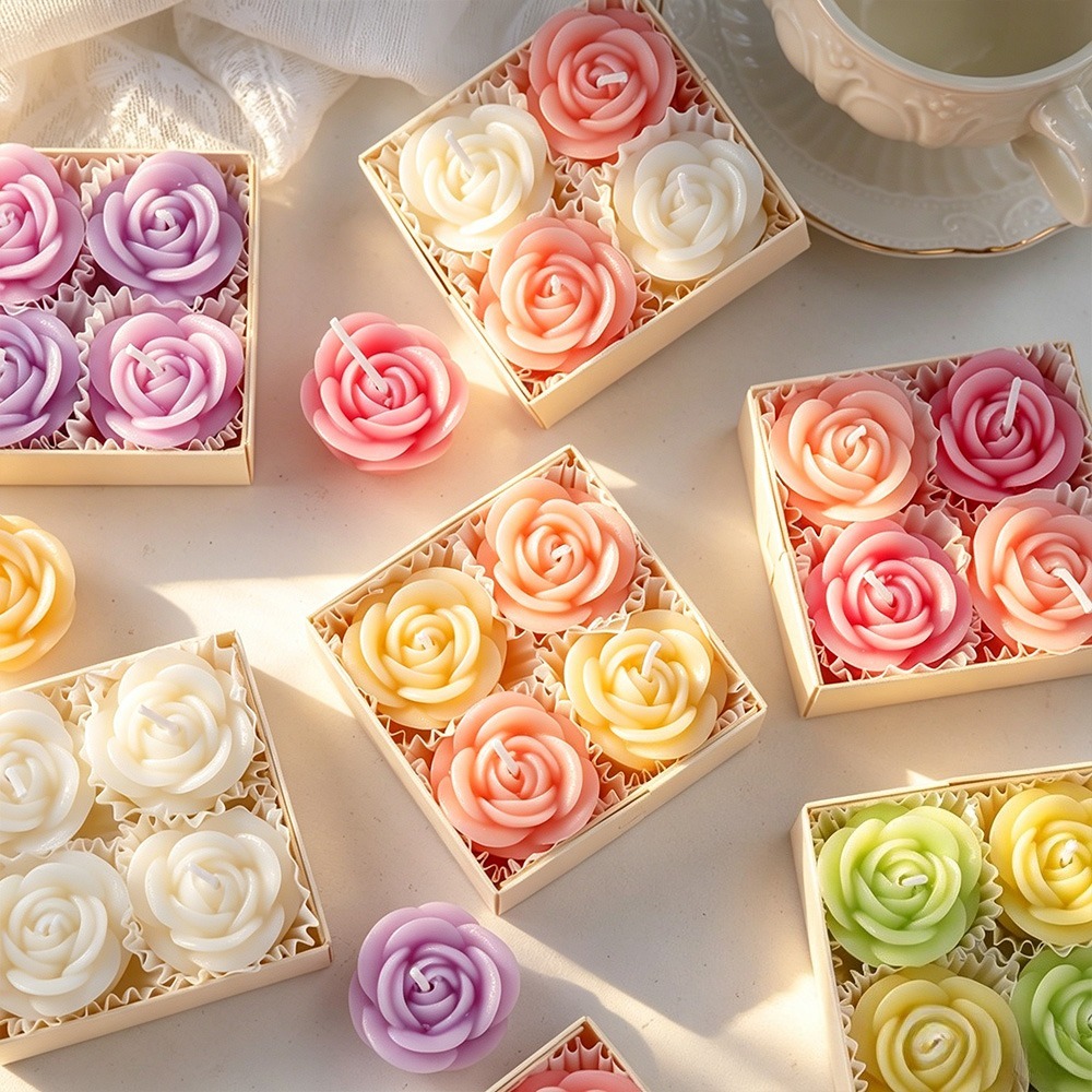 4 pièces/ensemble Moule en sil - Candle Making Date avis et prix