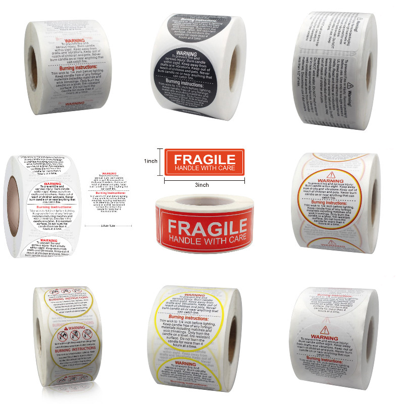 Autocollants Fragys imperméabl - Candle Warning Label avis et prix